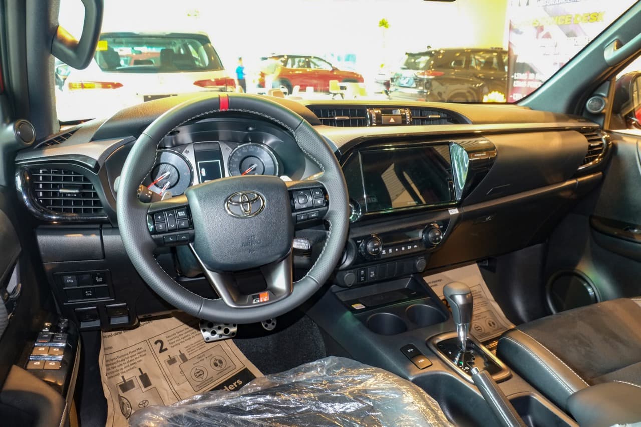 Toyota Hilux interior and dashboard